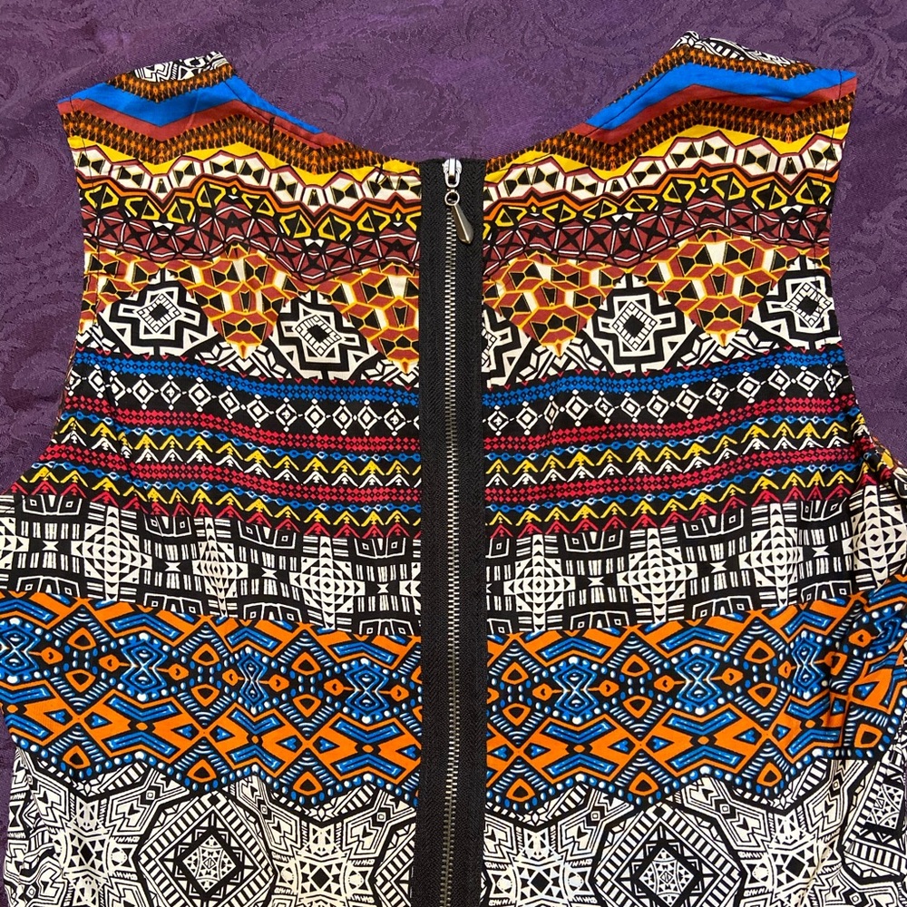 Colorful Patterned Dress - Picture 5 of 6